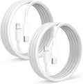 2-Pack 6 ft USB-C to Lightning Fast Charging Cables